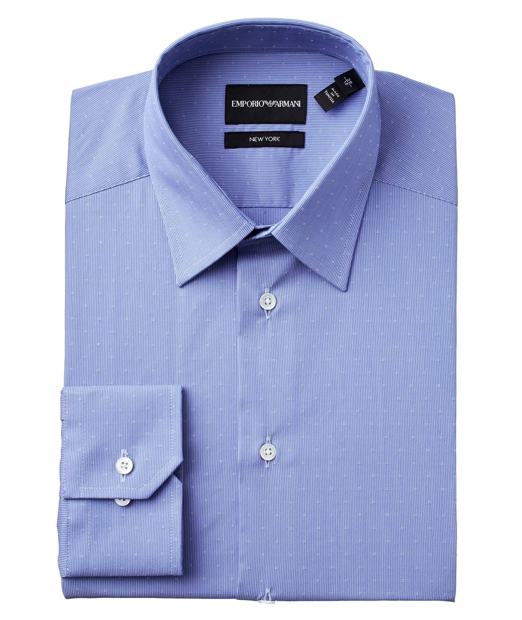 Chemise habillée en coton extensible de coupe amincie image 0