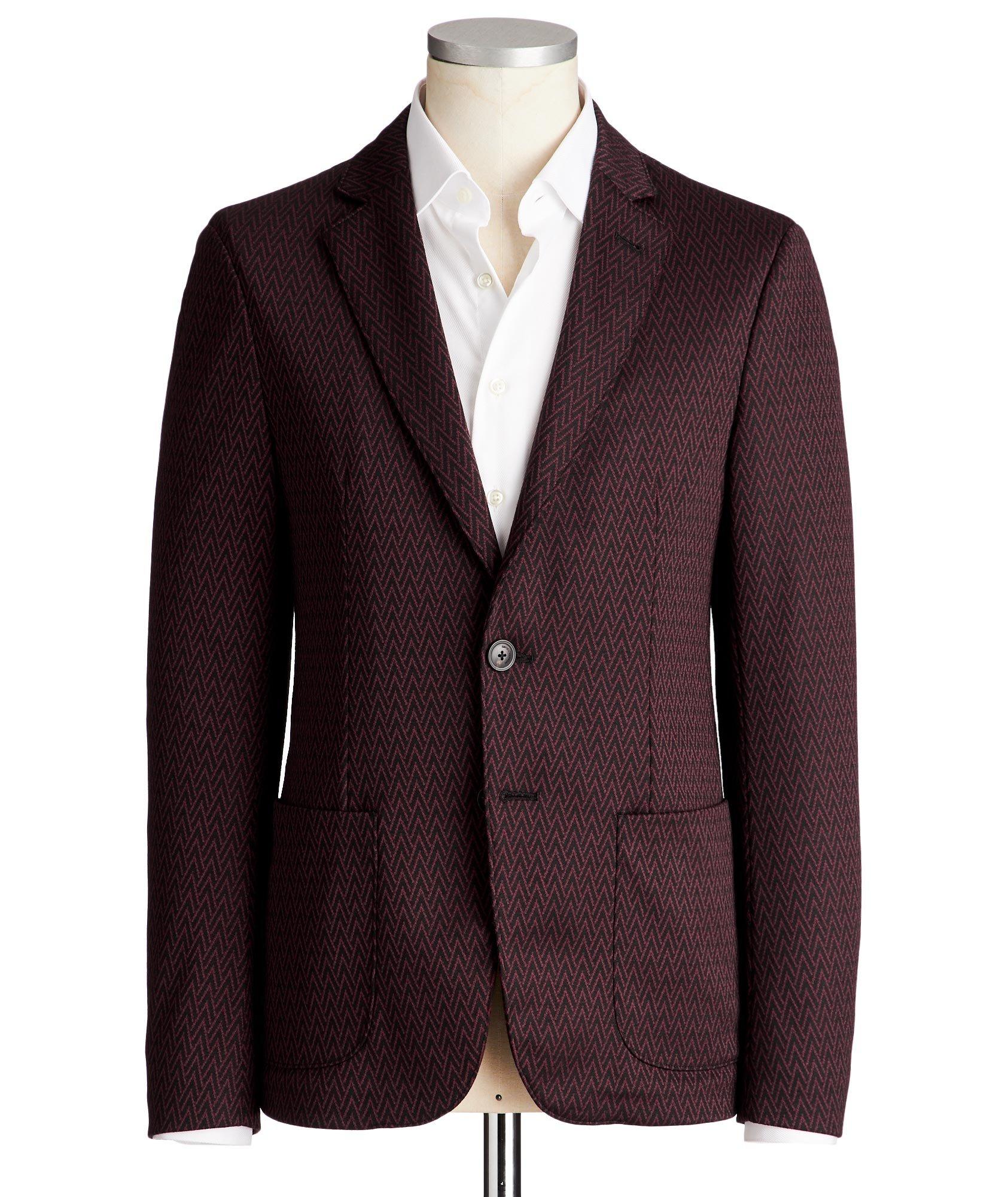 Unstructured Wool-Blend Sports Jacket image 0