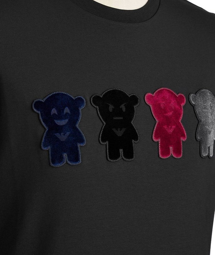 Teddy Bear Mascot Stretch-Cotton T-Shirt image 1