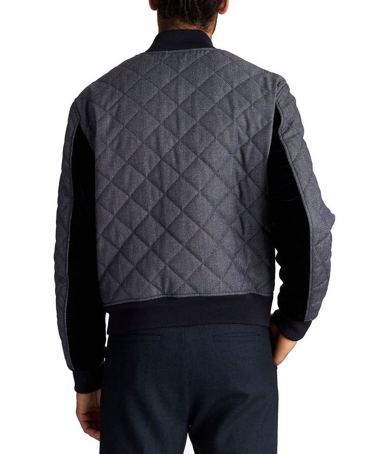 Quilted Wool-Cotton Bomber Jacket image 1