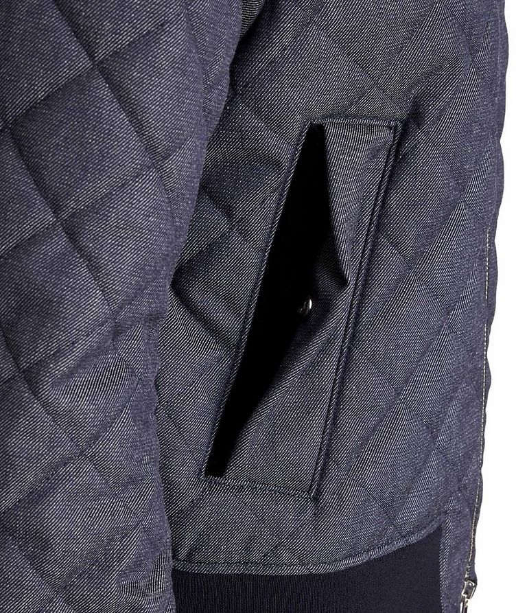 Quilted Wool-Cotton Bomber Jacket image 3