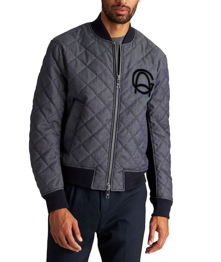 Quilted Wool-Cotton Bomber Jacket image 0