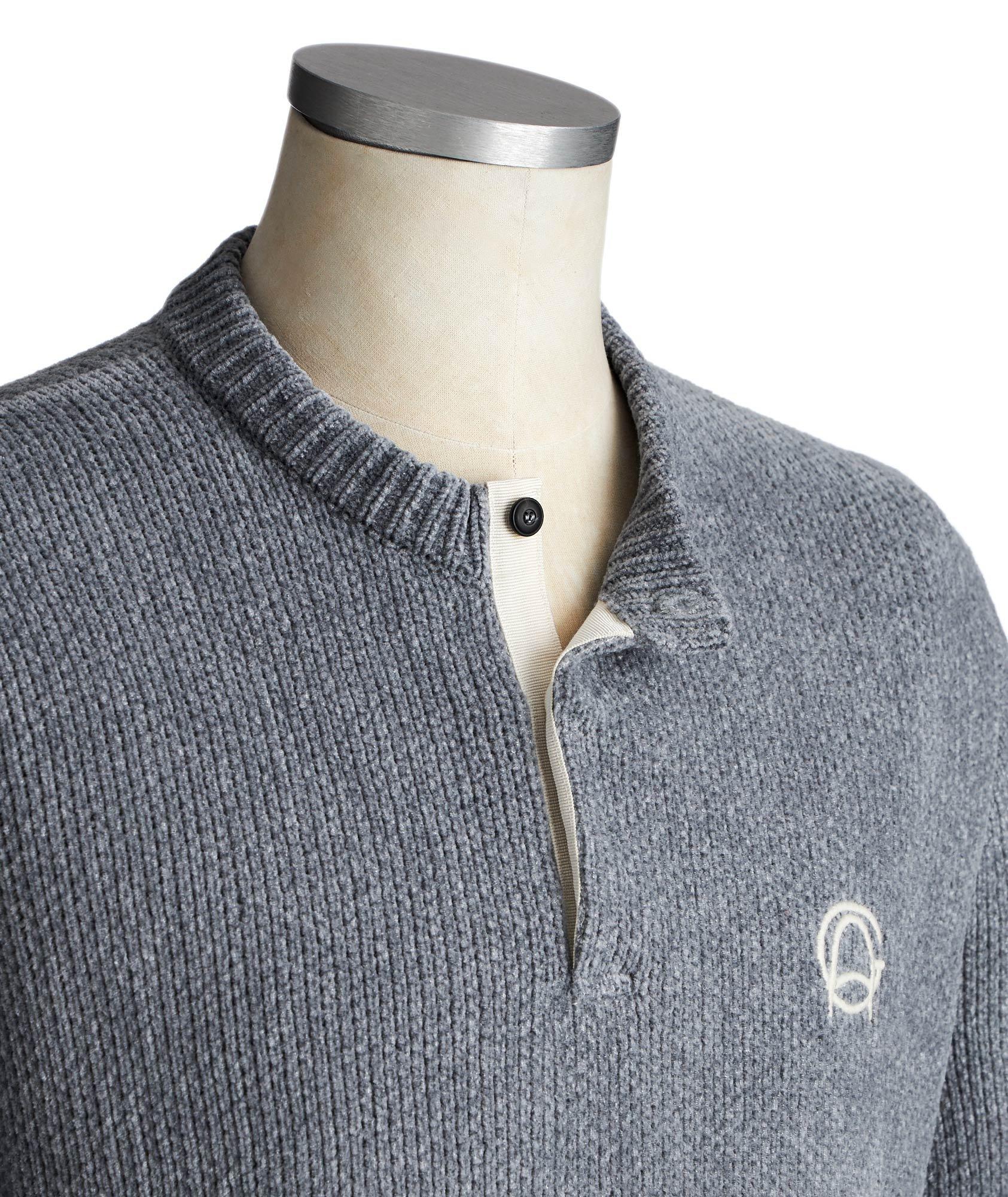 Wool-Cotton Henley Sweater image 1