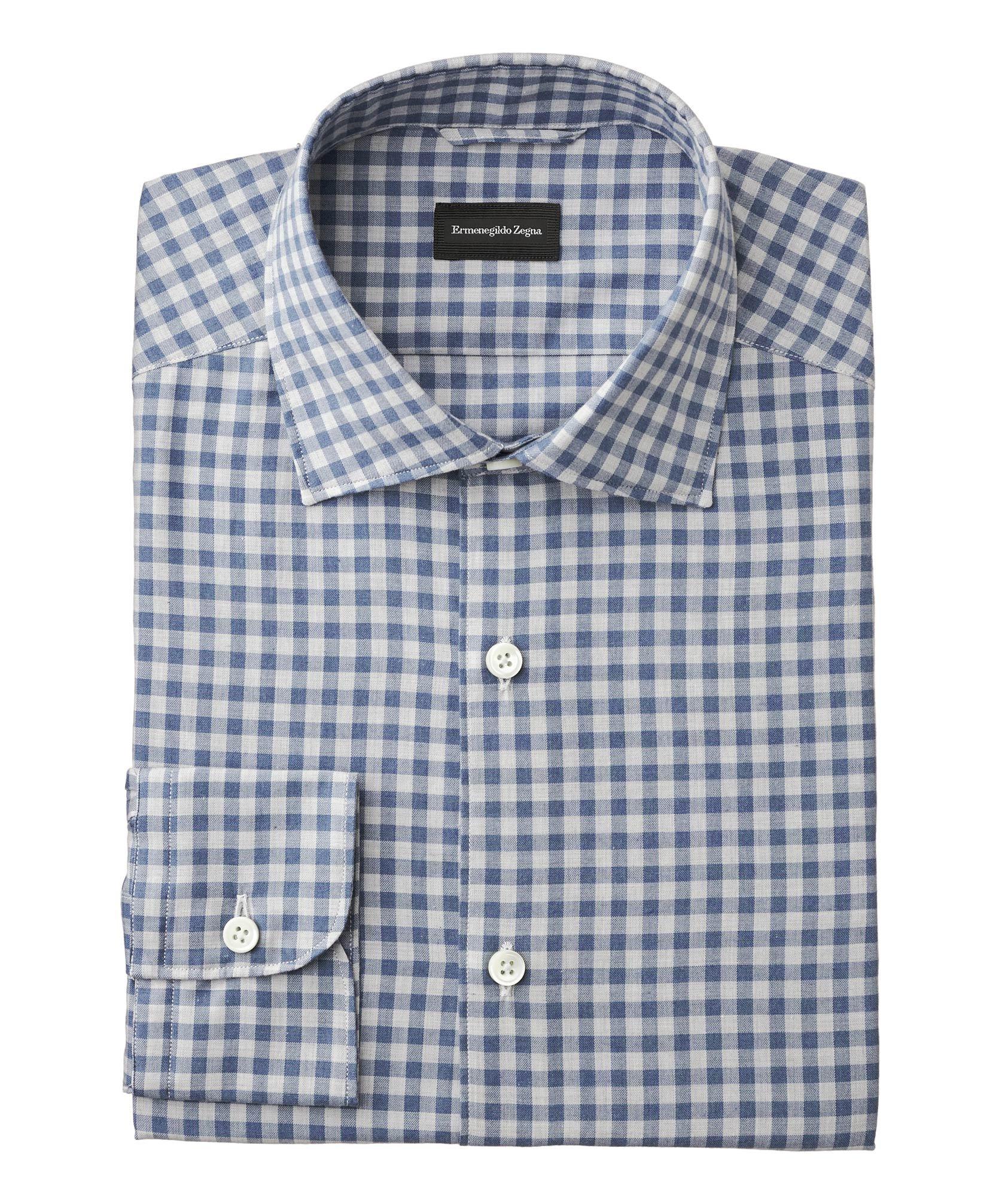 Slim Fit Gingham-Checked Shirt image 0
