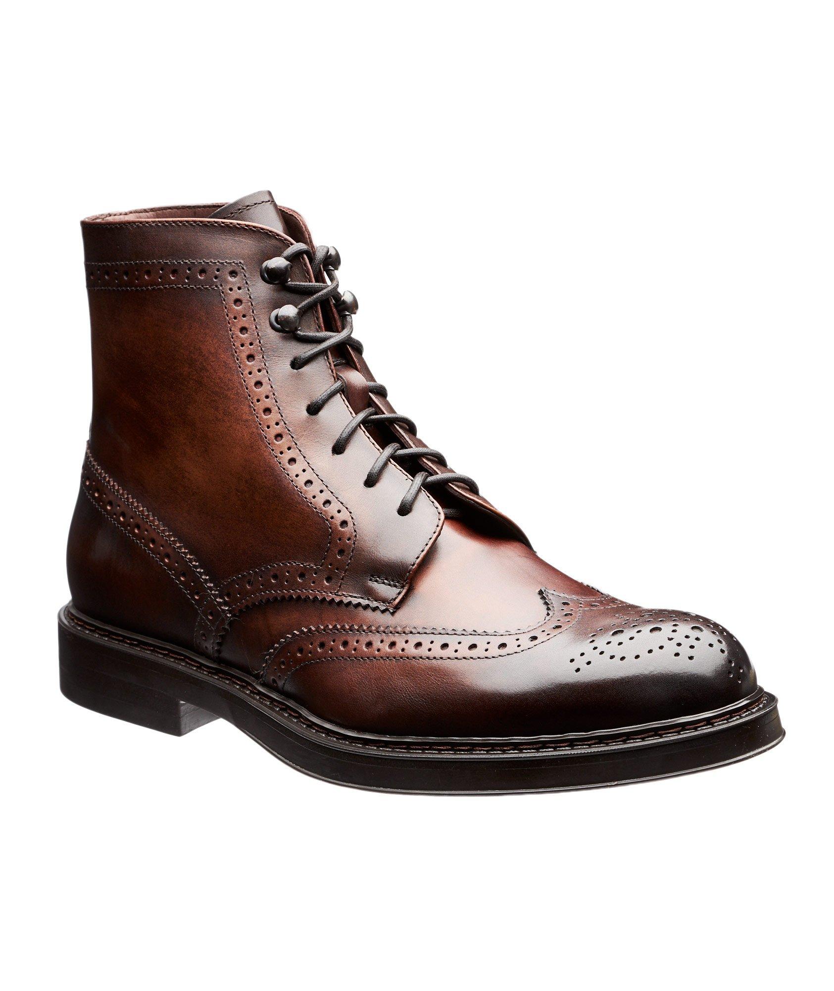 Leather Wingtip Boots image 0