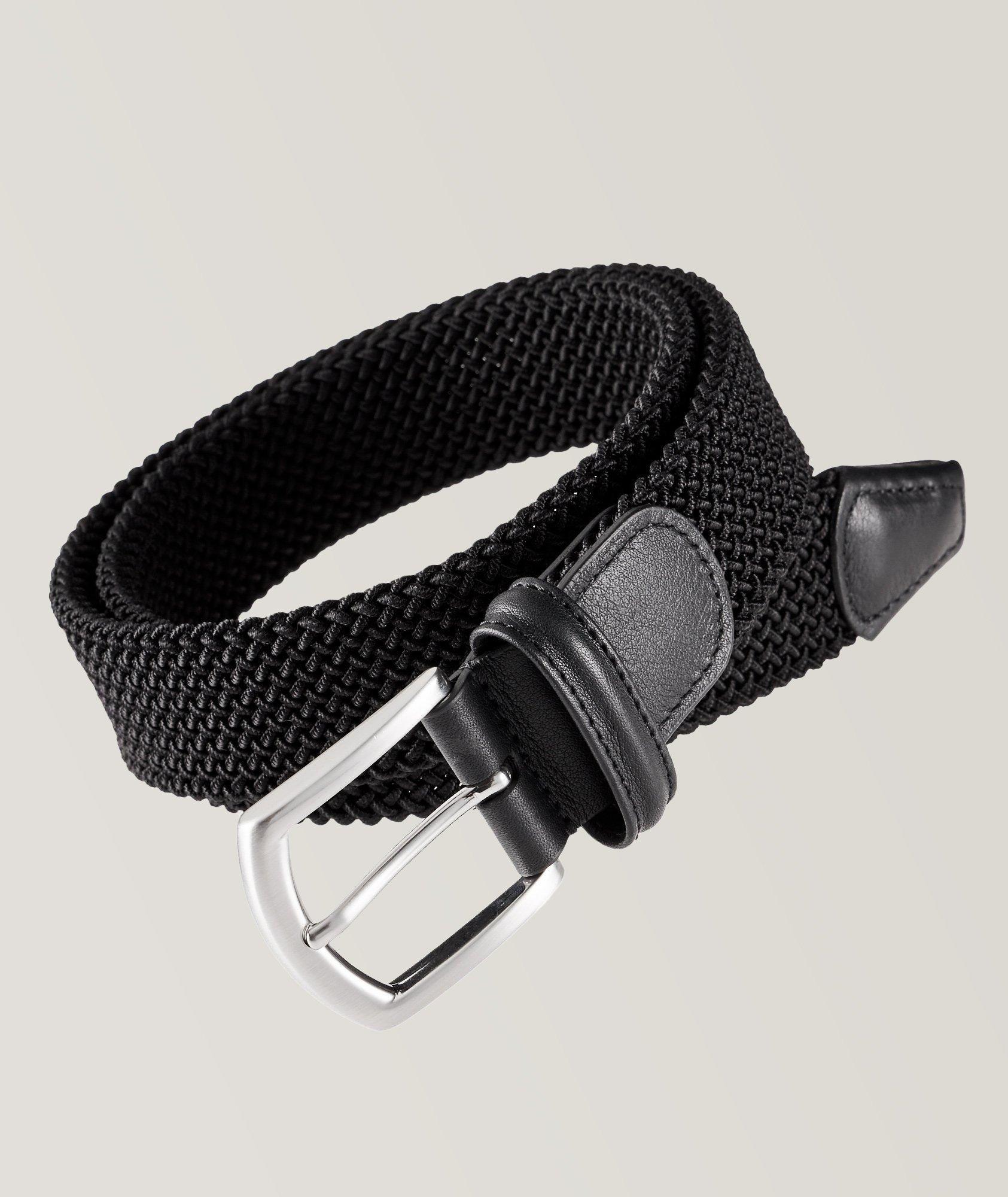 Anderson's Woven Suede Pin-Buckle Belt, Belts