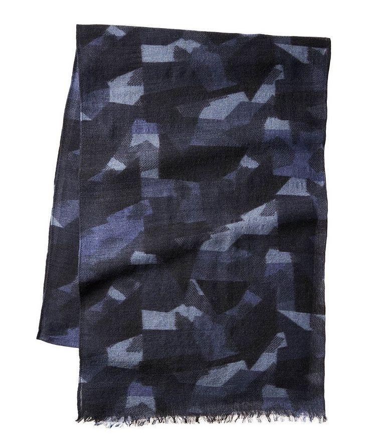 Camouflage Wool-Blend Scarf image 0