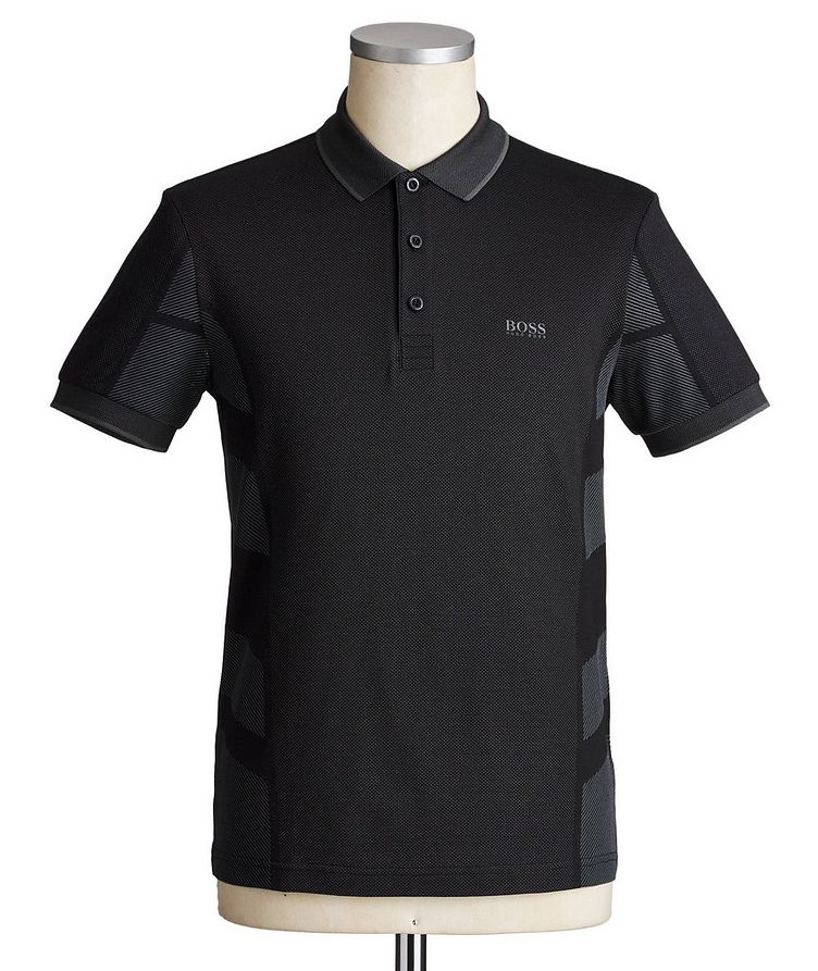 Textured Cotton-Blend Polo image 0