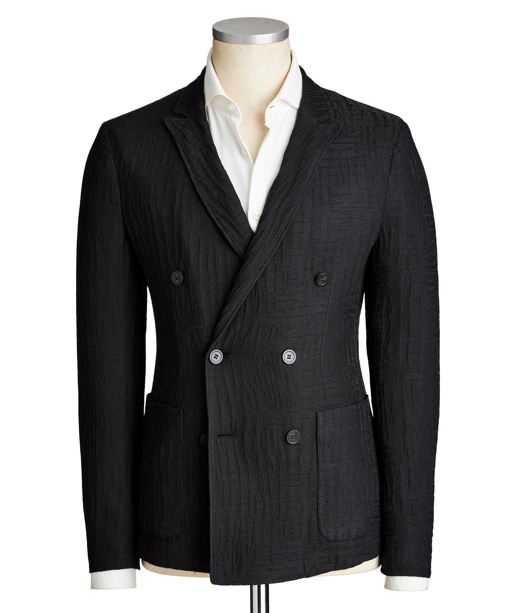 Unstructured Textured Sports Jacket image 0