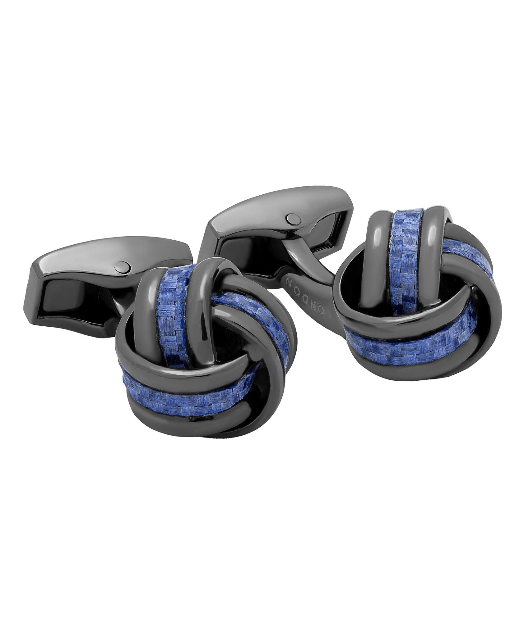 Carbon Fibre Knot Cufflinks image 0