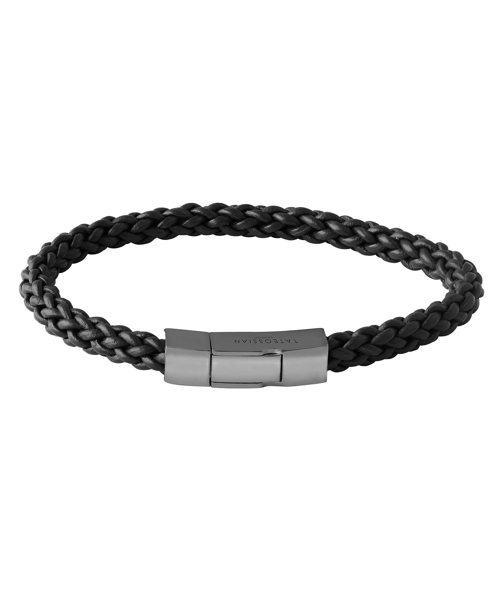 Click Trenza Braided Leather Bracelet image 0