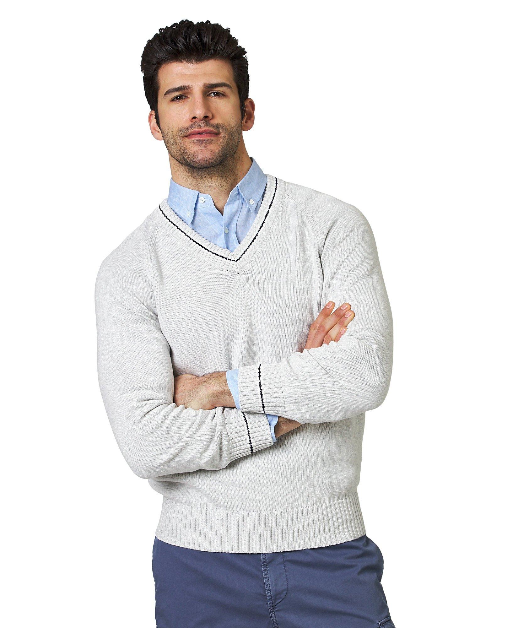 V-Neck Cotton Sweater image 0