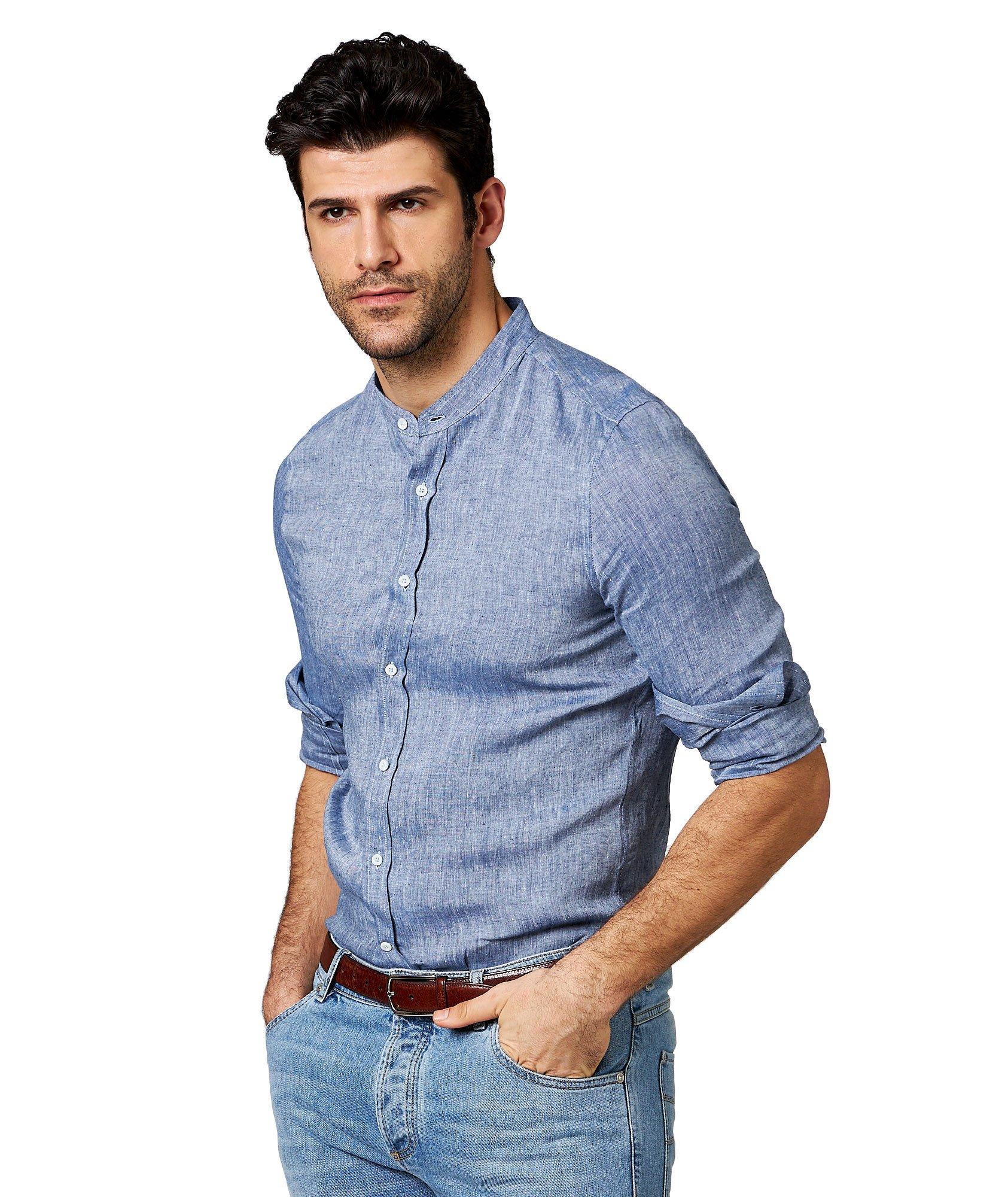Contemporary Fit Linen Shirt image 0