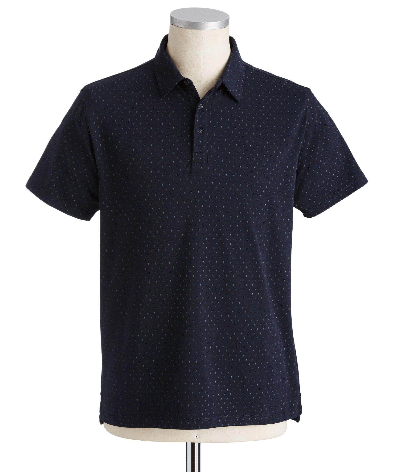 Dotted Stretch Pima Cotton Polo image 0