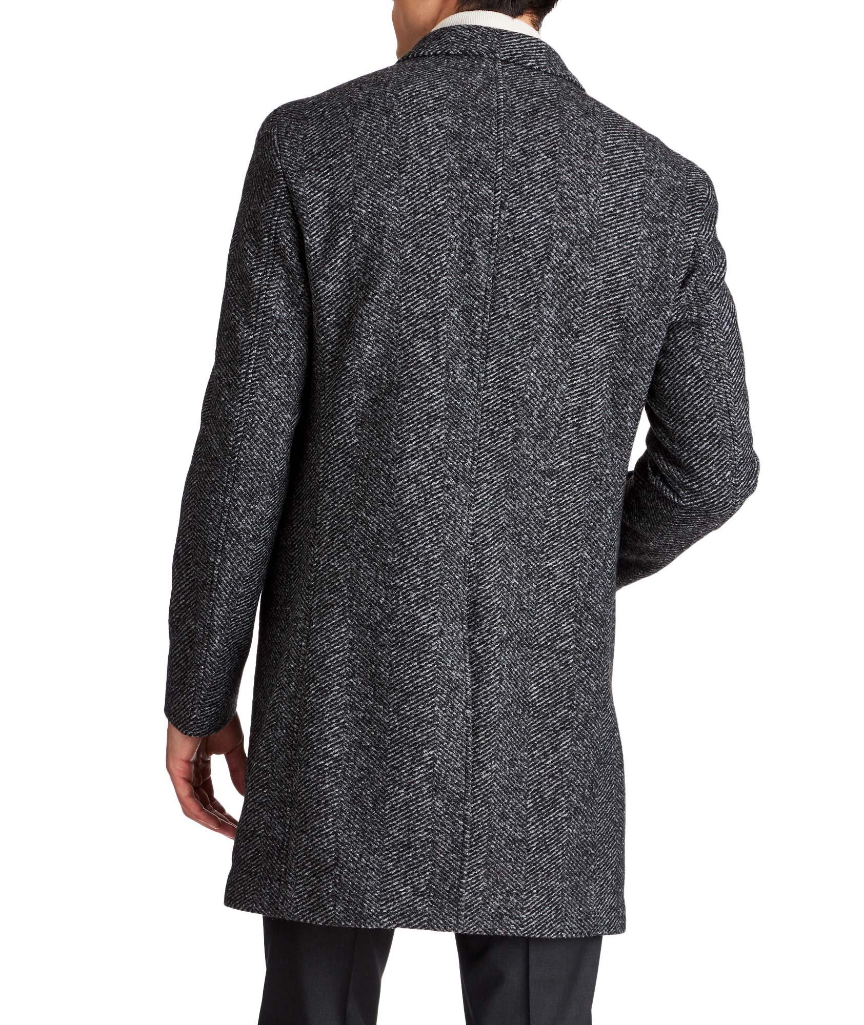 Herringbone Wool-Blend Coat image 1