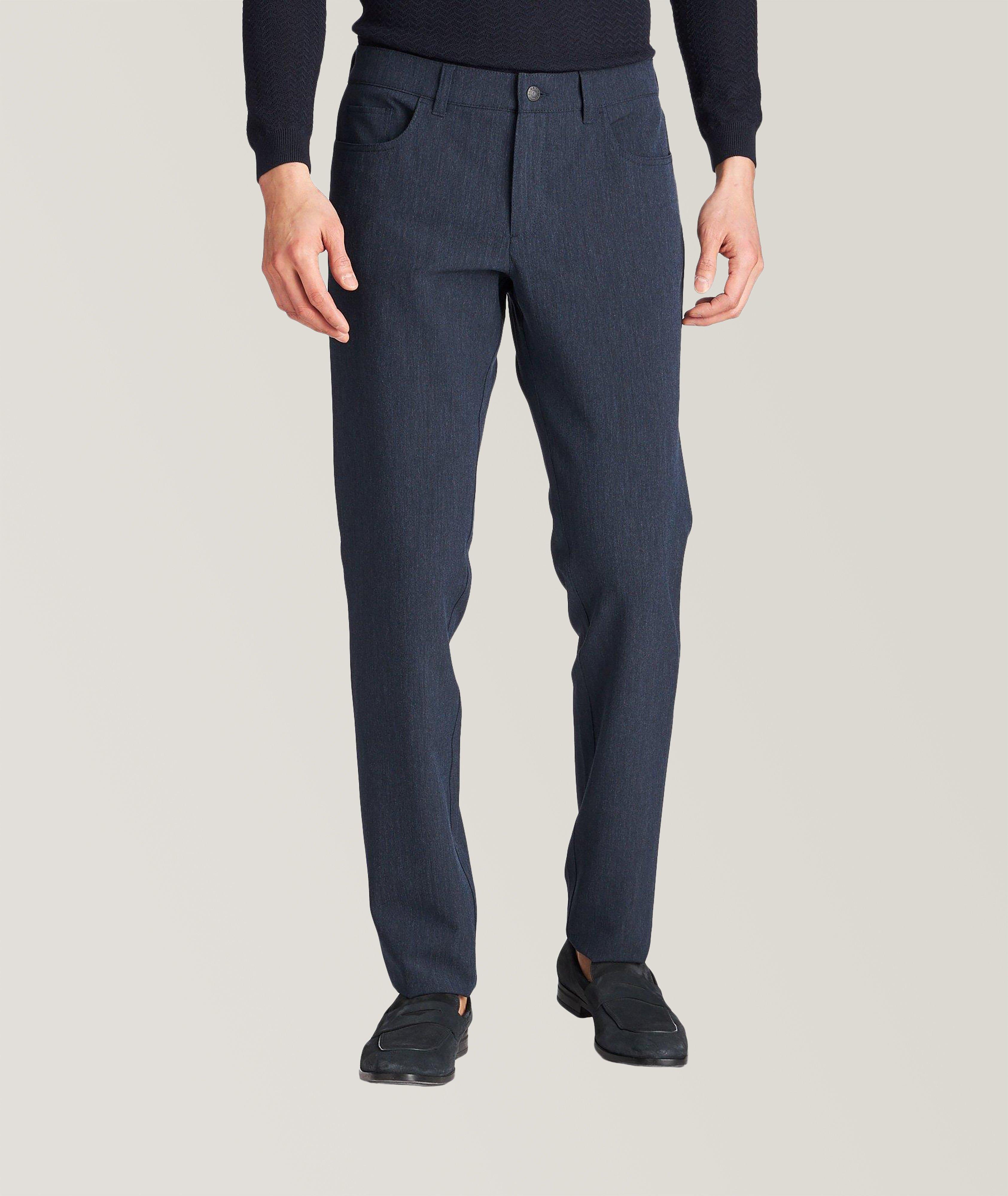 Neutral check stretch pant Slim fit, Alberto, Shop Men's Dress Pants