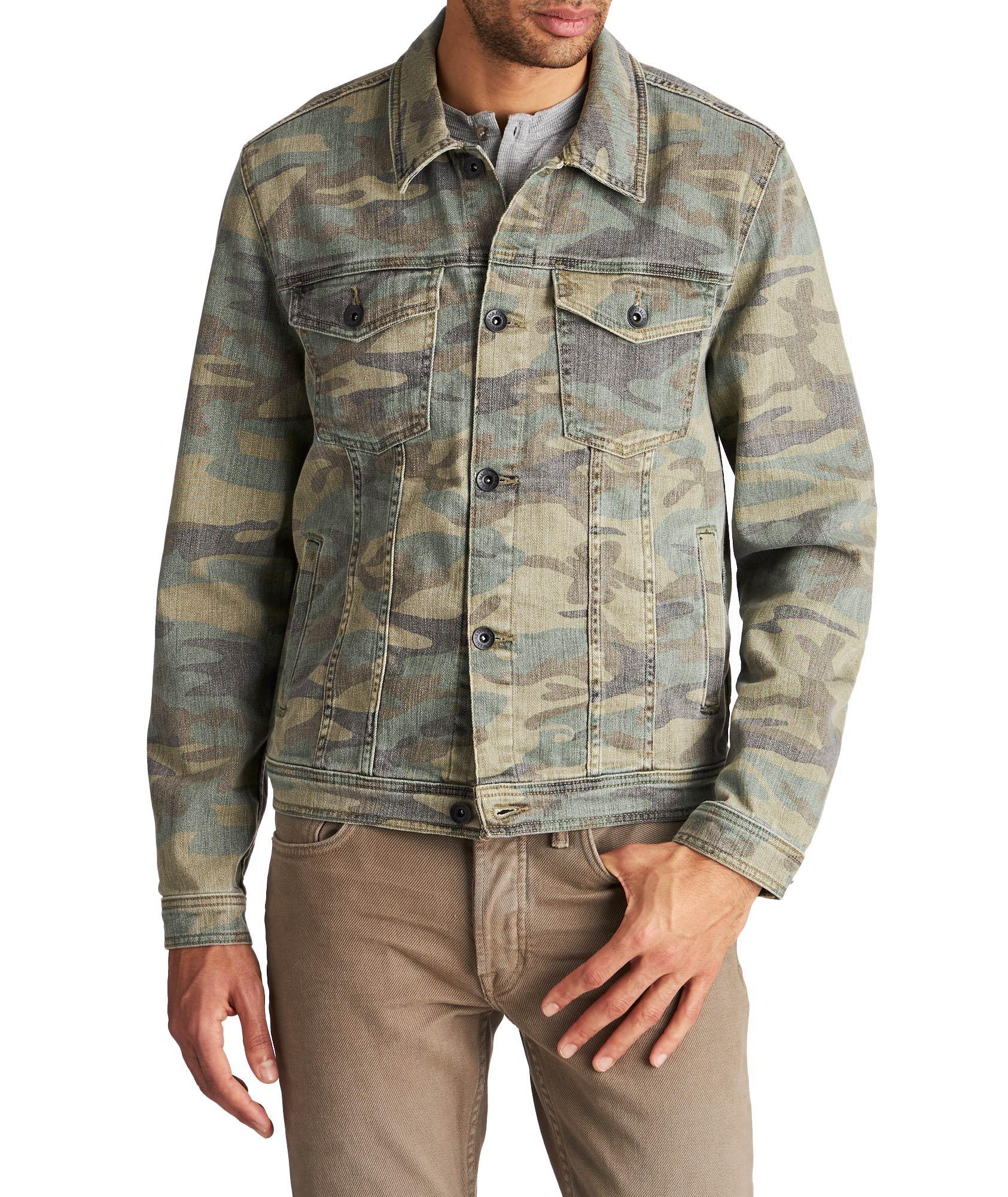 Camouflage Denim Trucker Jacket image 0