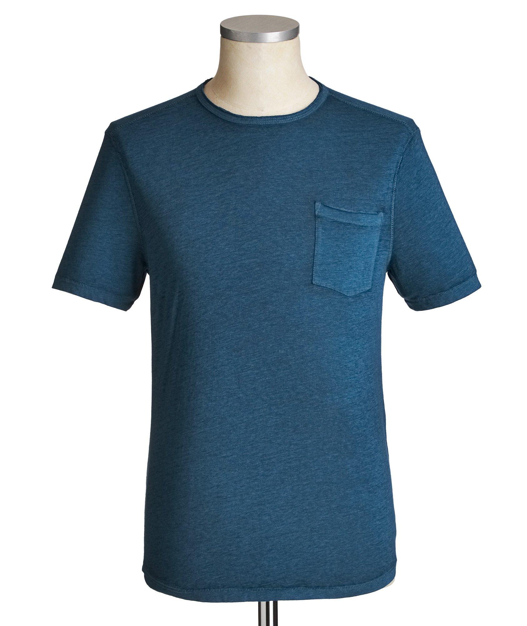 Cotton-Blend Burnout T-Shirt image 0