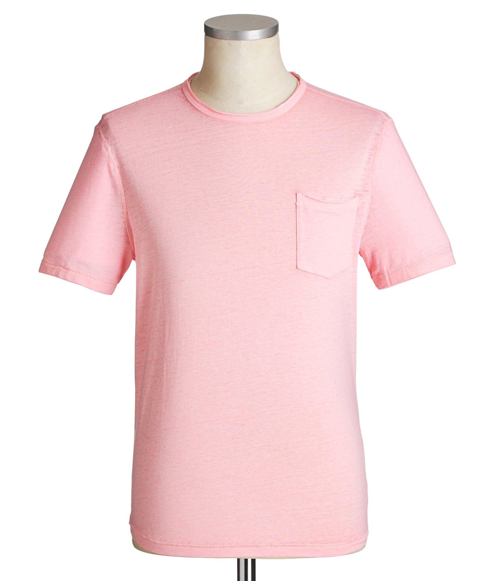 Cotton-Blend Burnout T-Shirt image 0