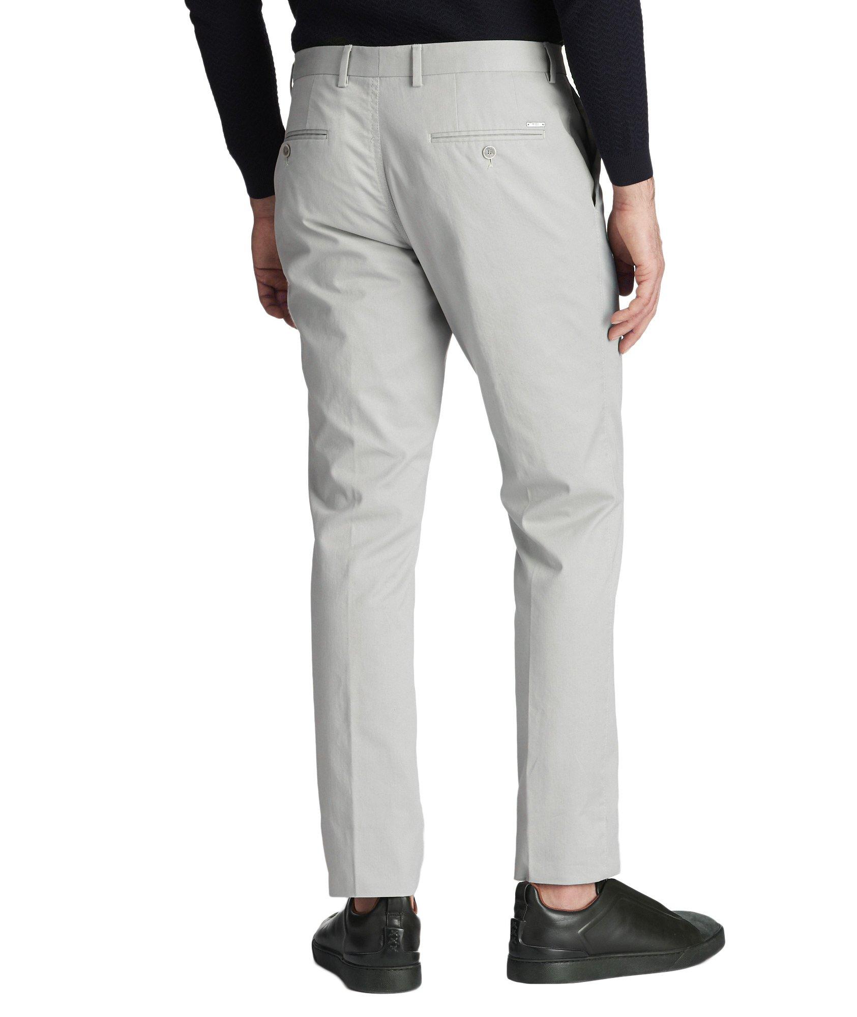 Slim Fit Stretch-Cotton Dress Pants image 1