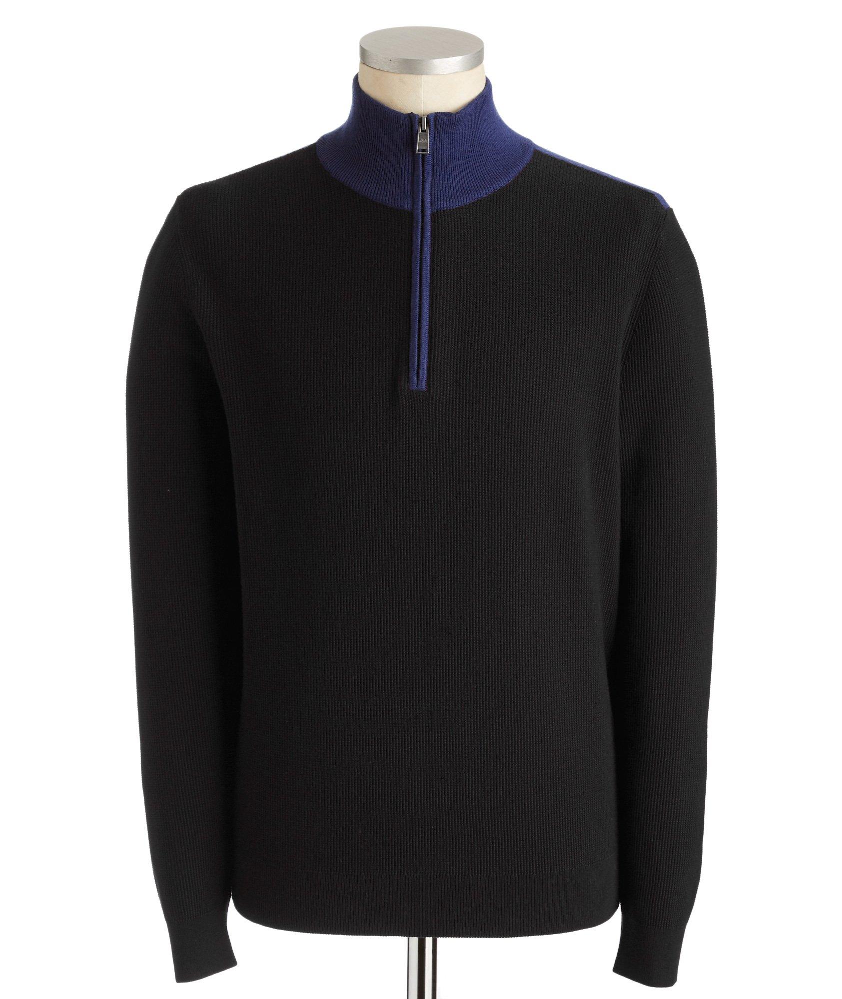 Half-Zip Cotton-Wool Sweater image 0