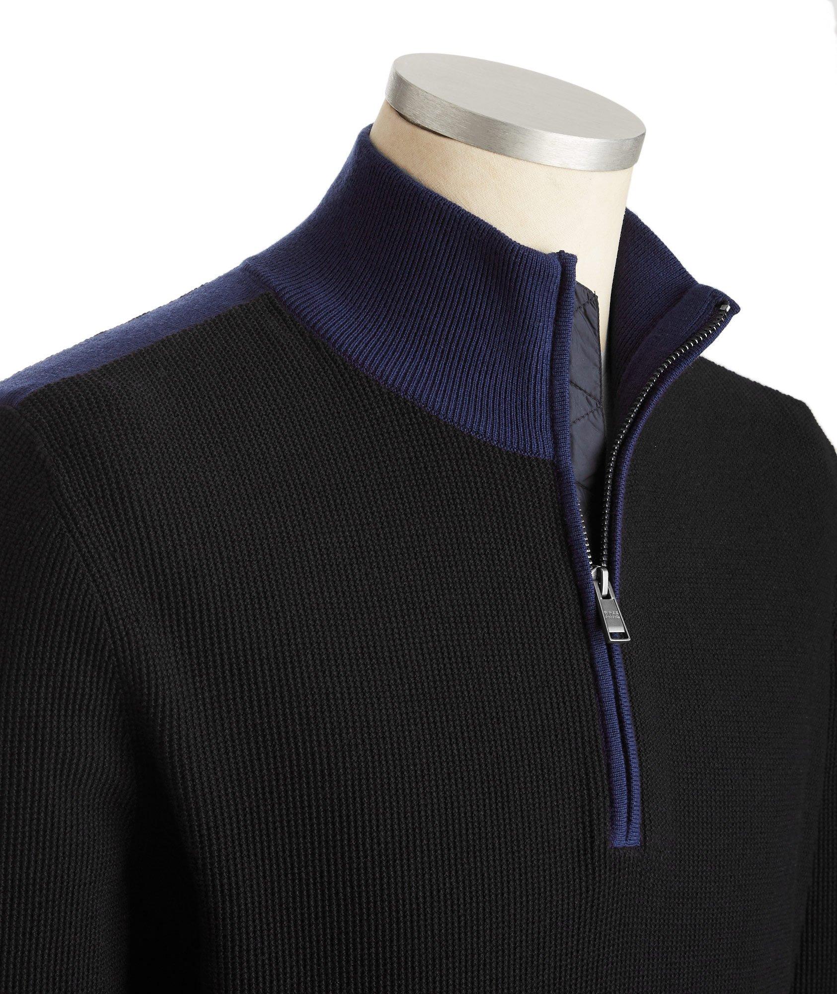 Half-Zip Cotton-Wool Sweater image 1