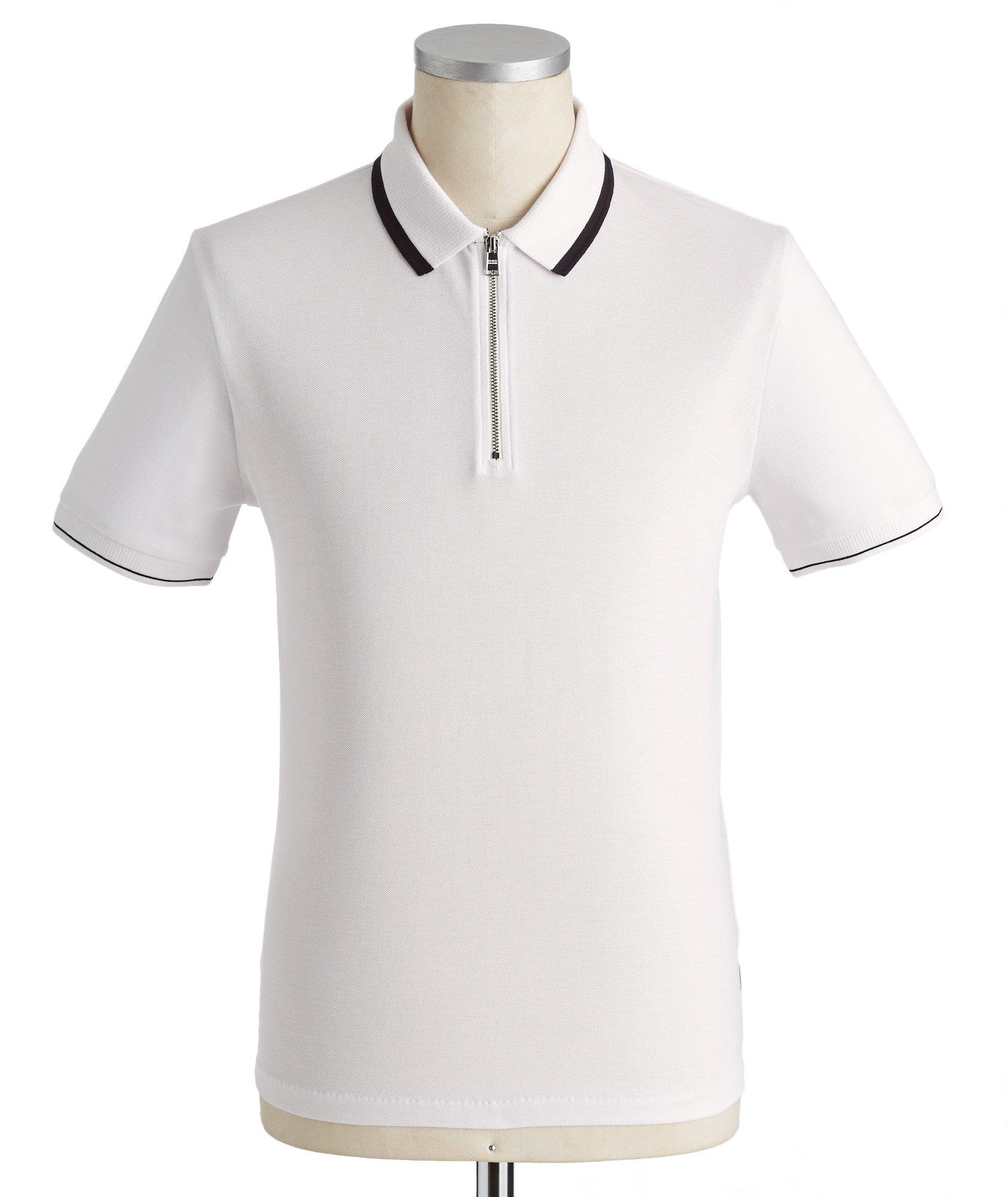 Half-Zip Cotton Polo image 0