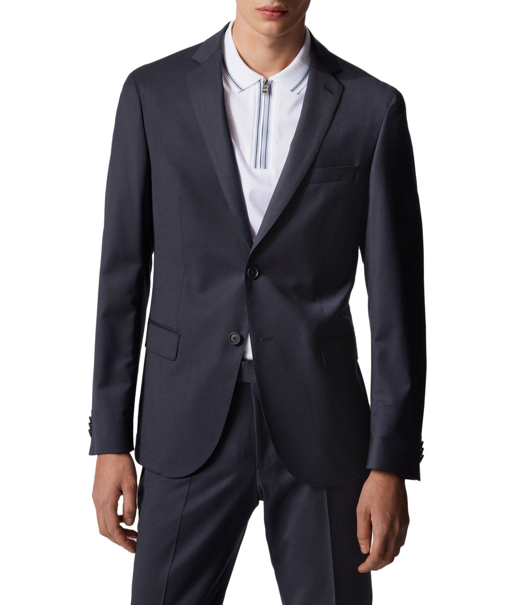 Neight2/Byte2 Textured Stretch-Wool Suit image 0