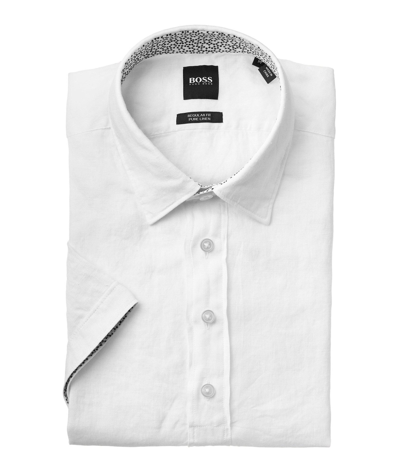 Short-Sleeve Linen Shirt image 0