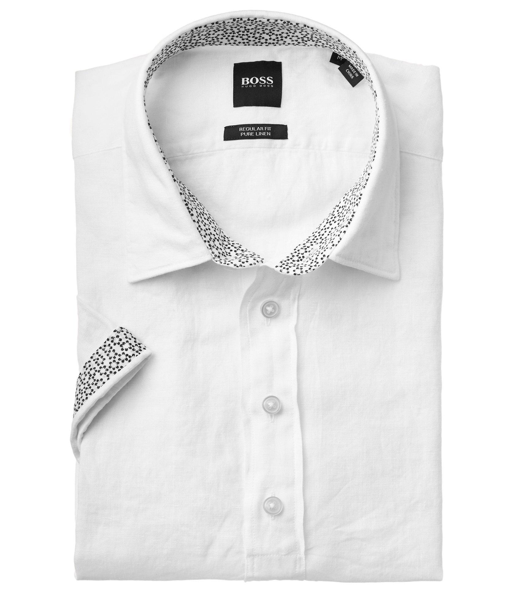 Short-Sleeve Linen Shirt image 1