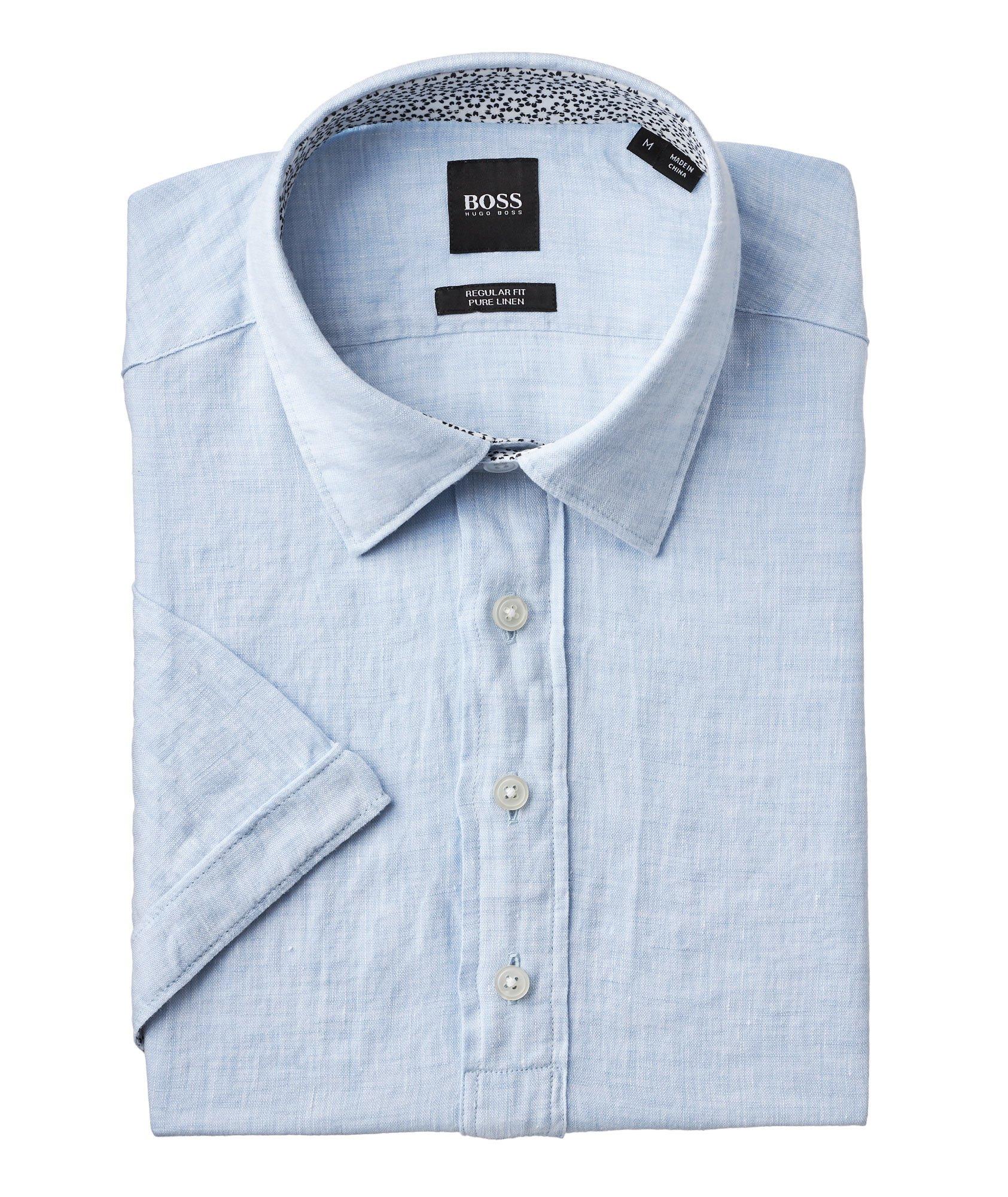 Short-Sleeve Linen Shirt image 0