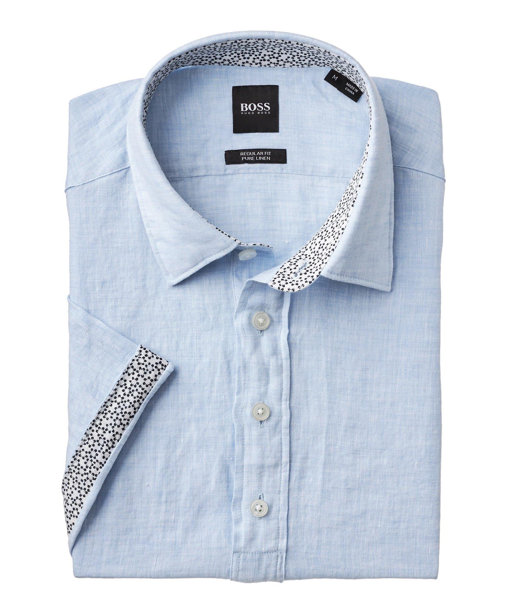 Short-Sleeve Linen Shirt image 1