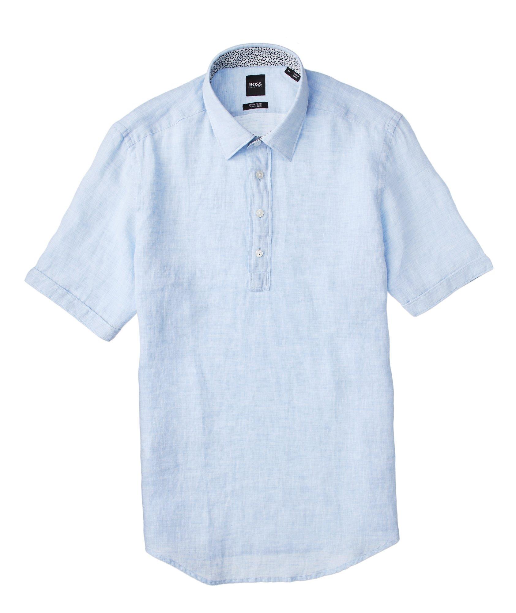Short-Sleeve Linen Shirt image 2