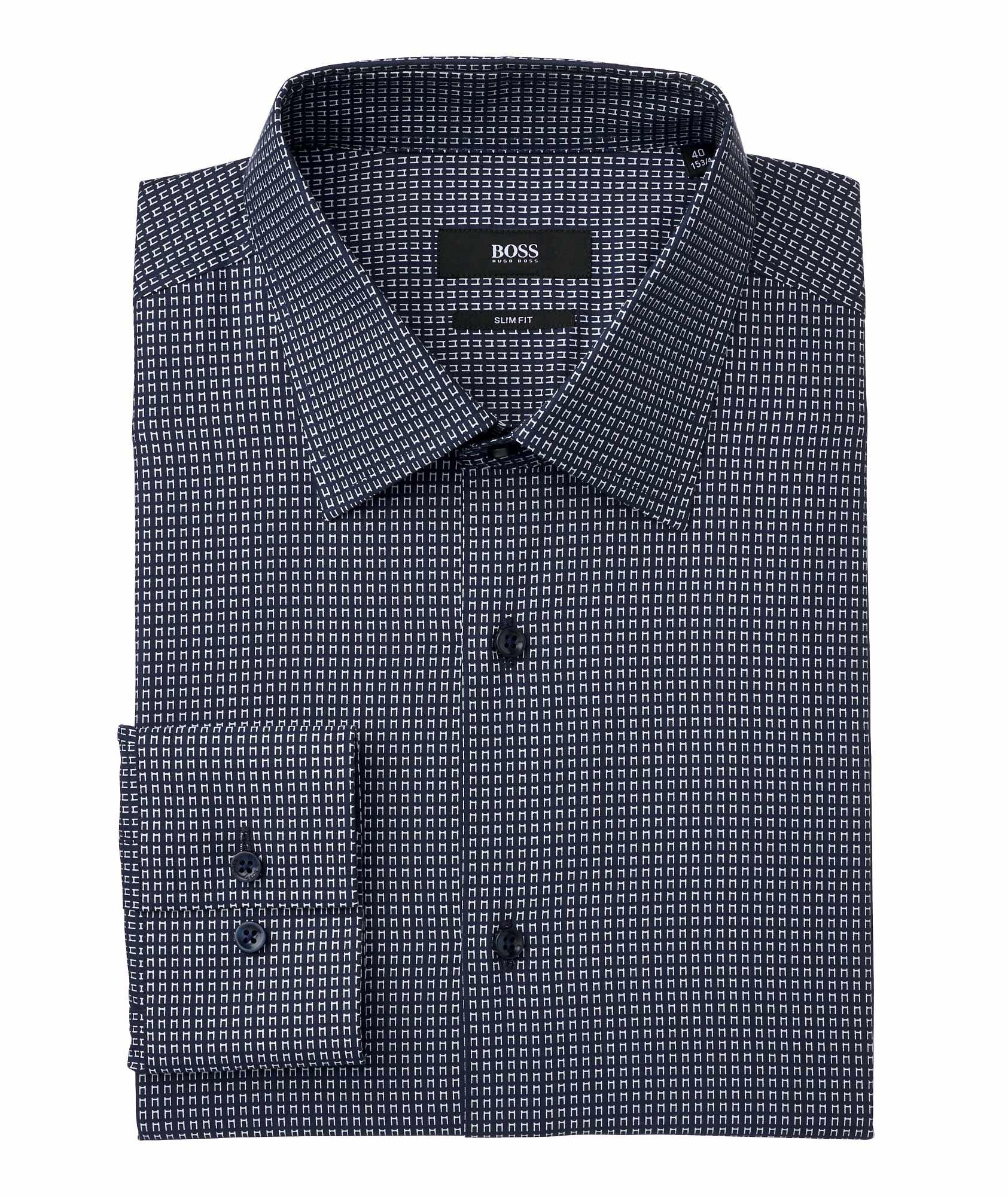Slim Fit Cotton-Lyocell Dress Shirt image 0