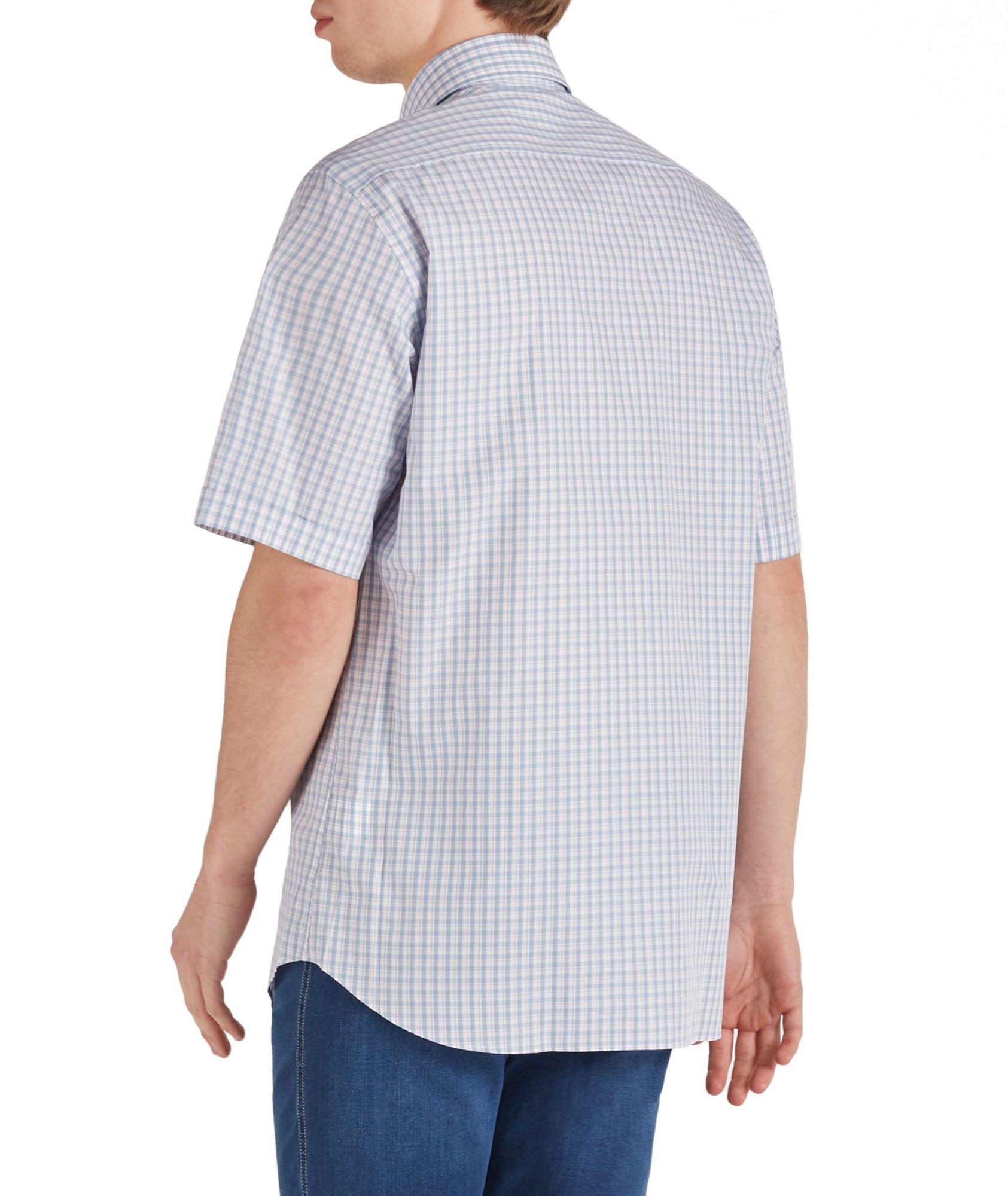 Short-Sleeve Checked Cotton Shirt image 1