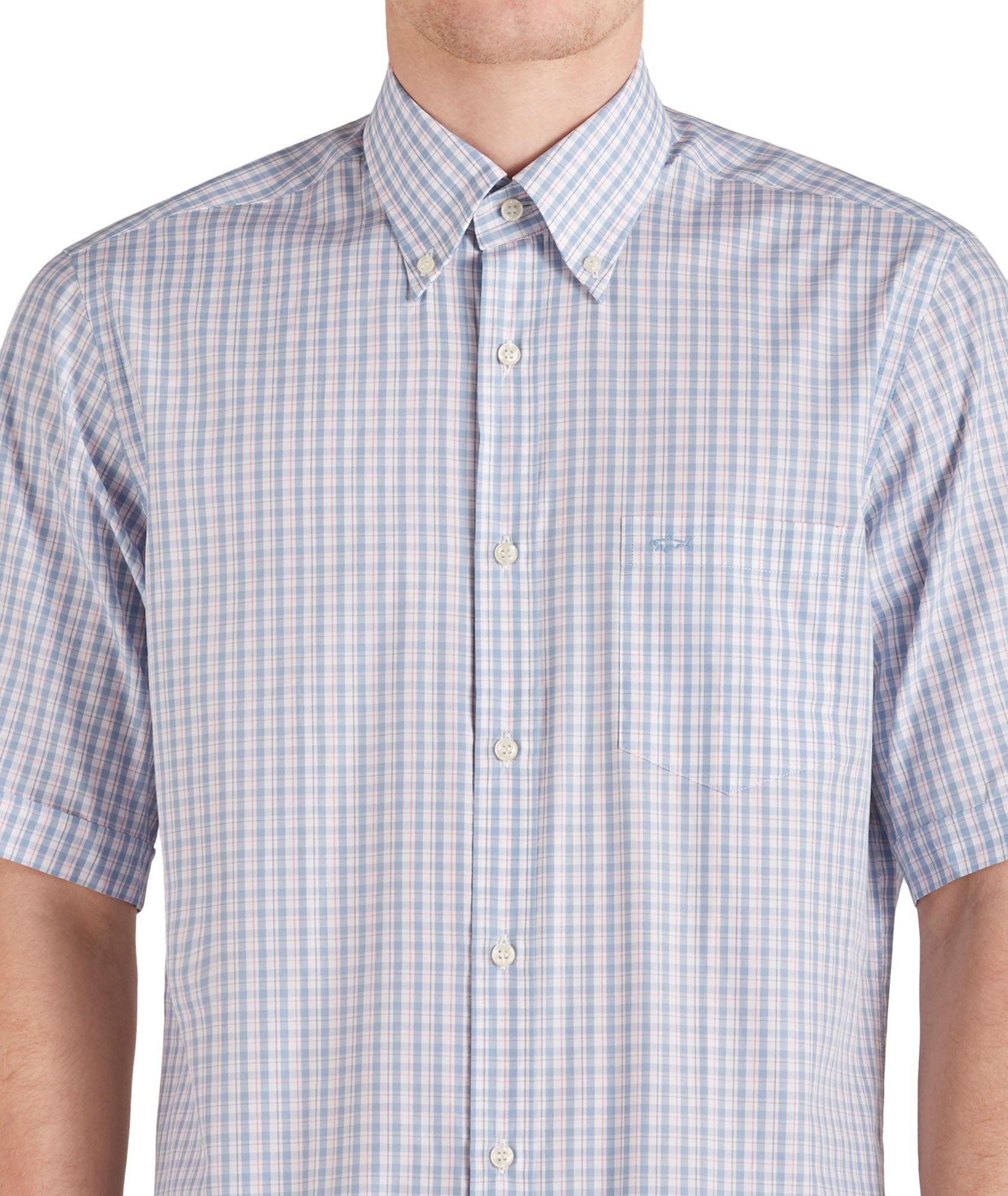 Short-Sleeve Checked Cotton Shirt image 2