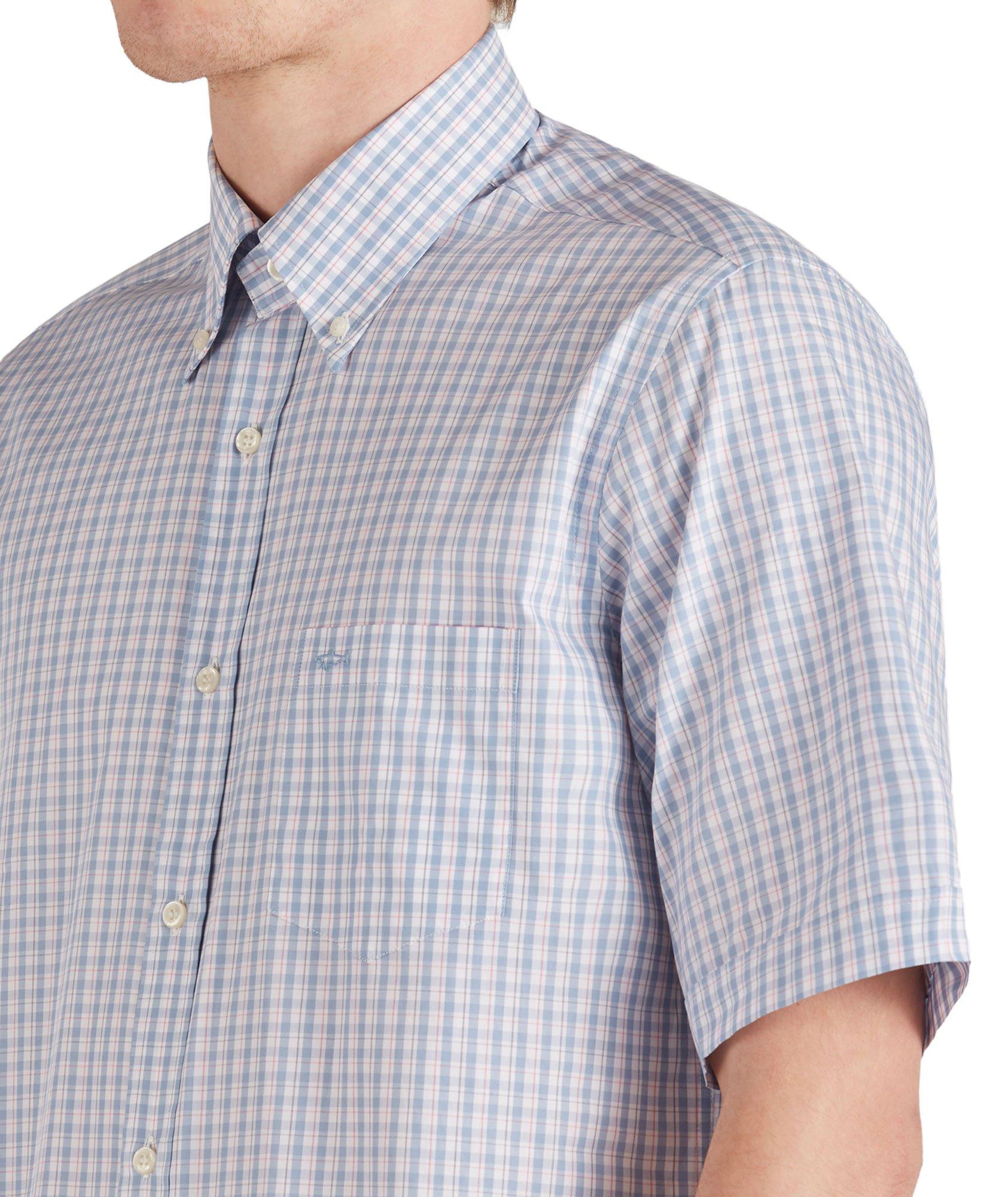 Short-Sleeve Checked Cotton Shirt image 3