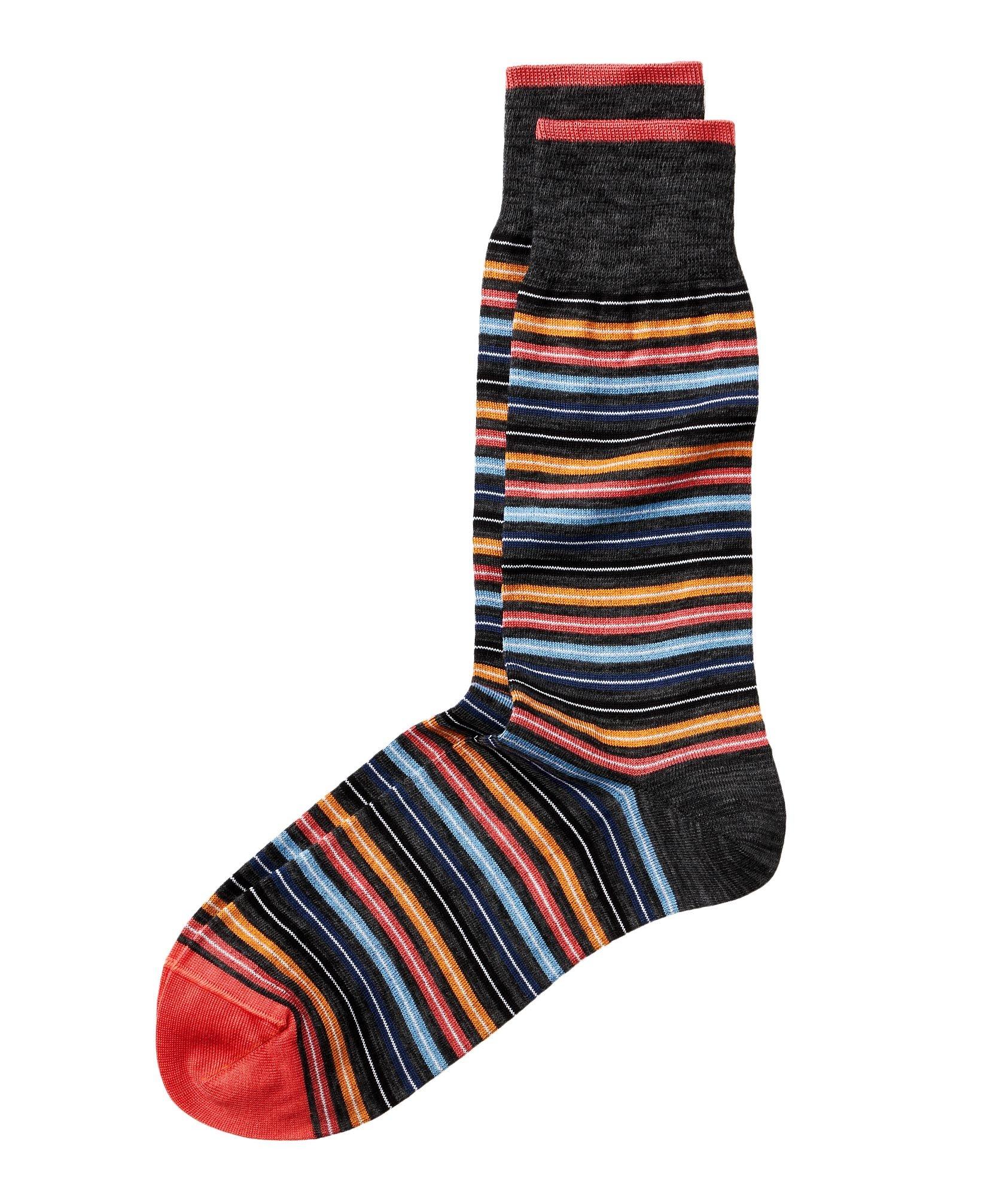 Striped Stretch-Cotton Socks image 0