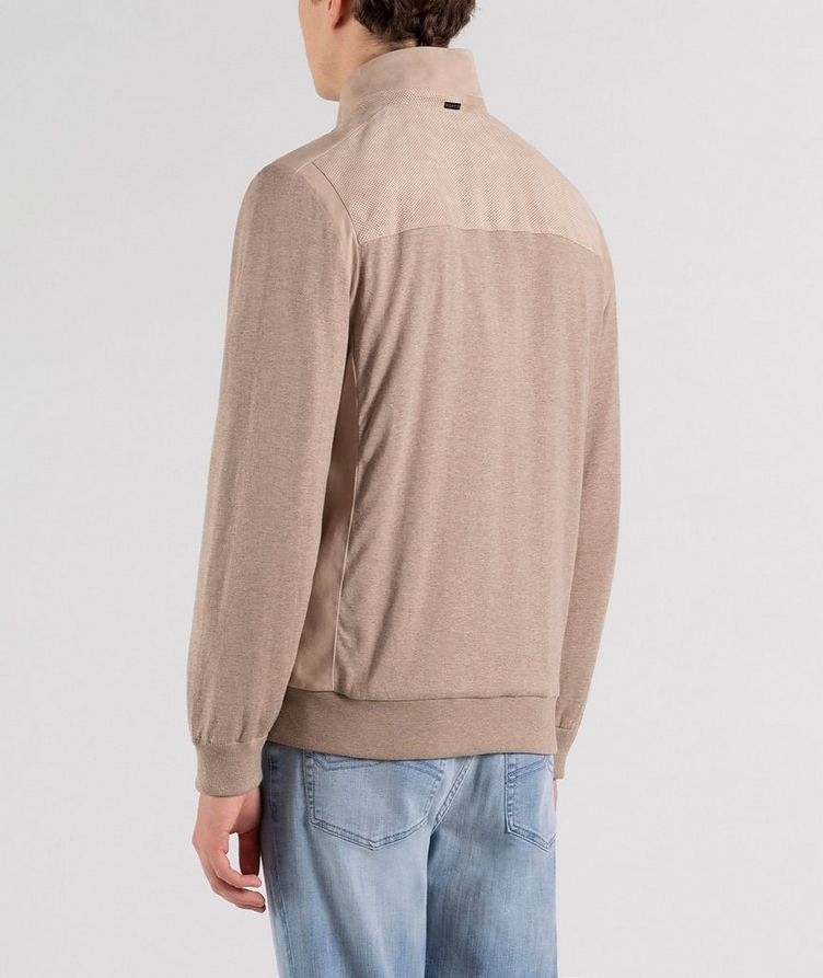 Zip-Up Silk-Cotton Sweater image 1