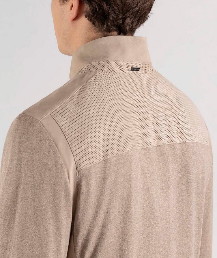 Zip-Up Silk-Cotton Sweater image 3