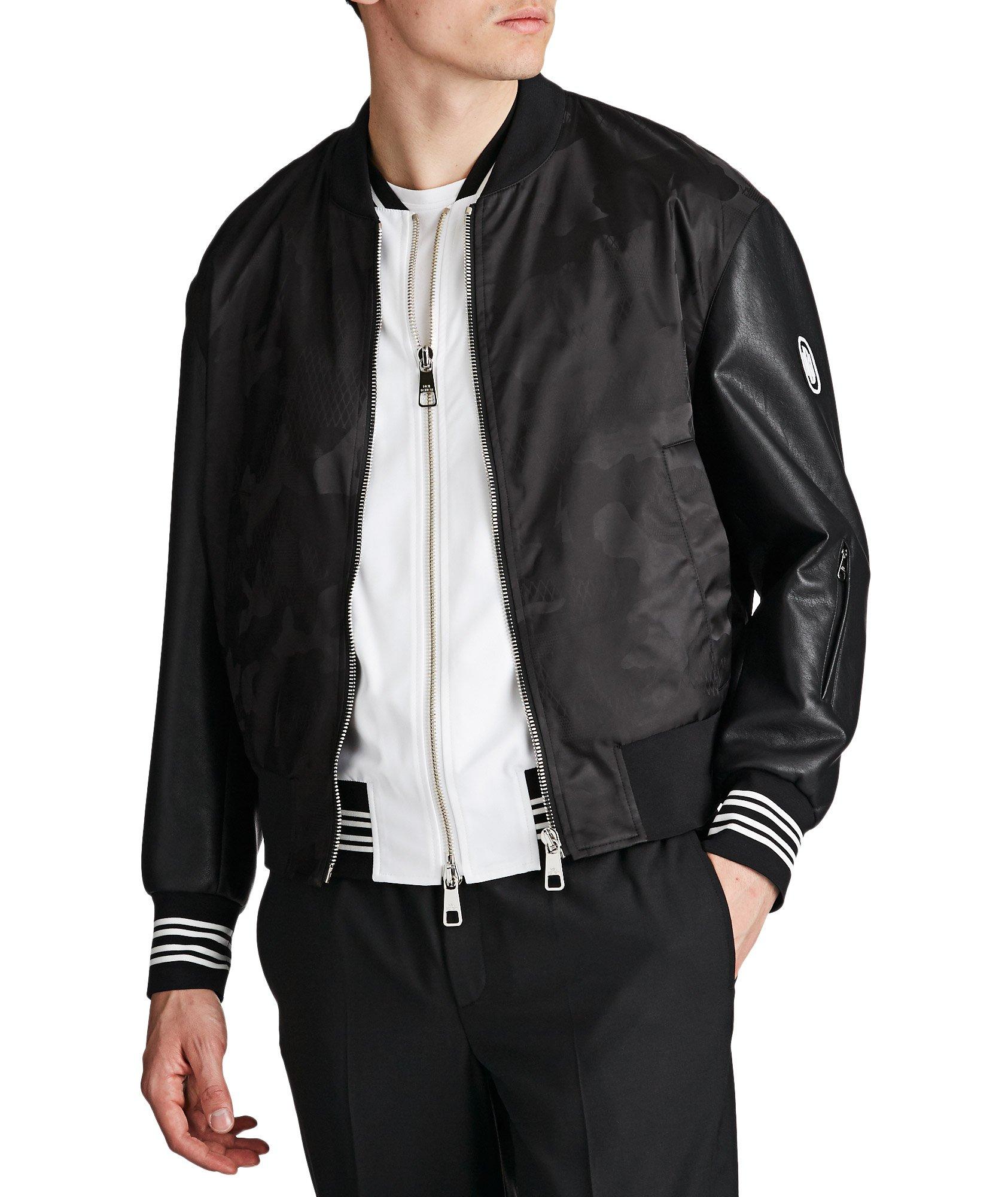 Multi-Texture Bomber Jacket image 0