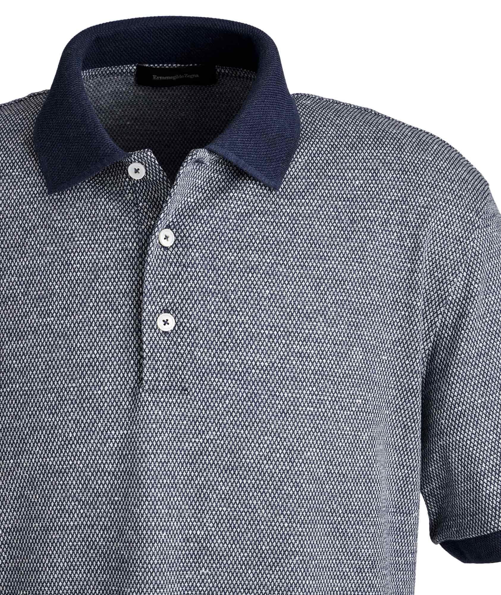 Textured Cotton-Linen Polo image 1