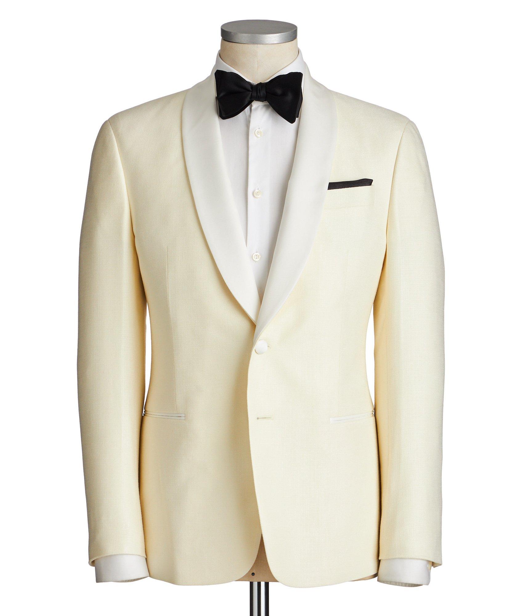 Soft Wool-Silk Tuxedo Jacket image 0