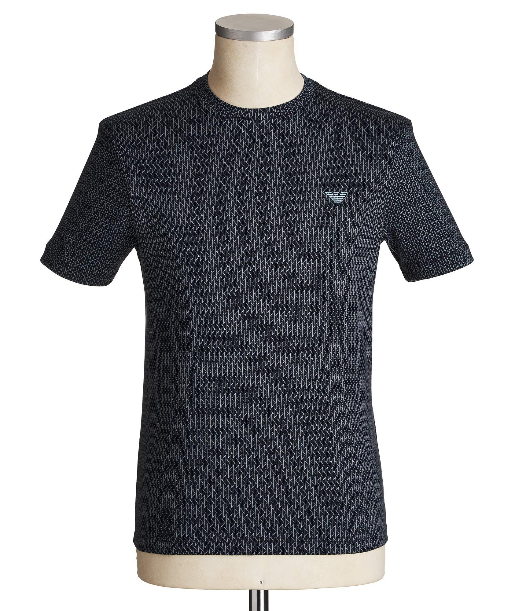 T-shirt en coton à motif géométrique image 0