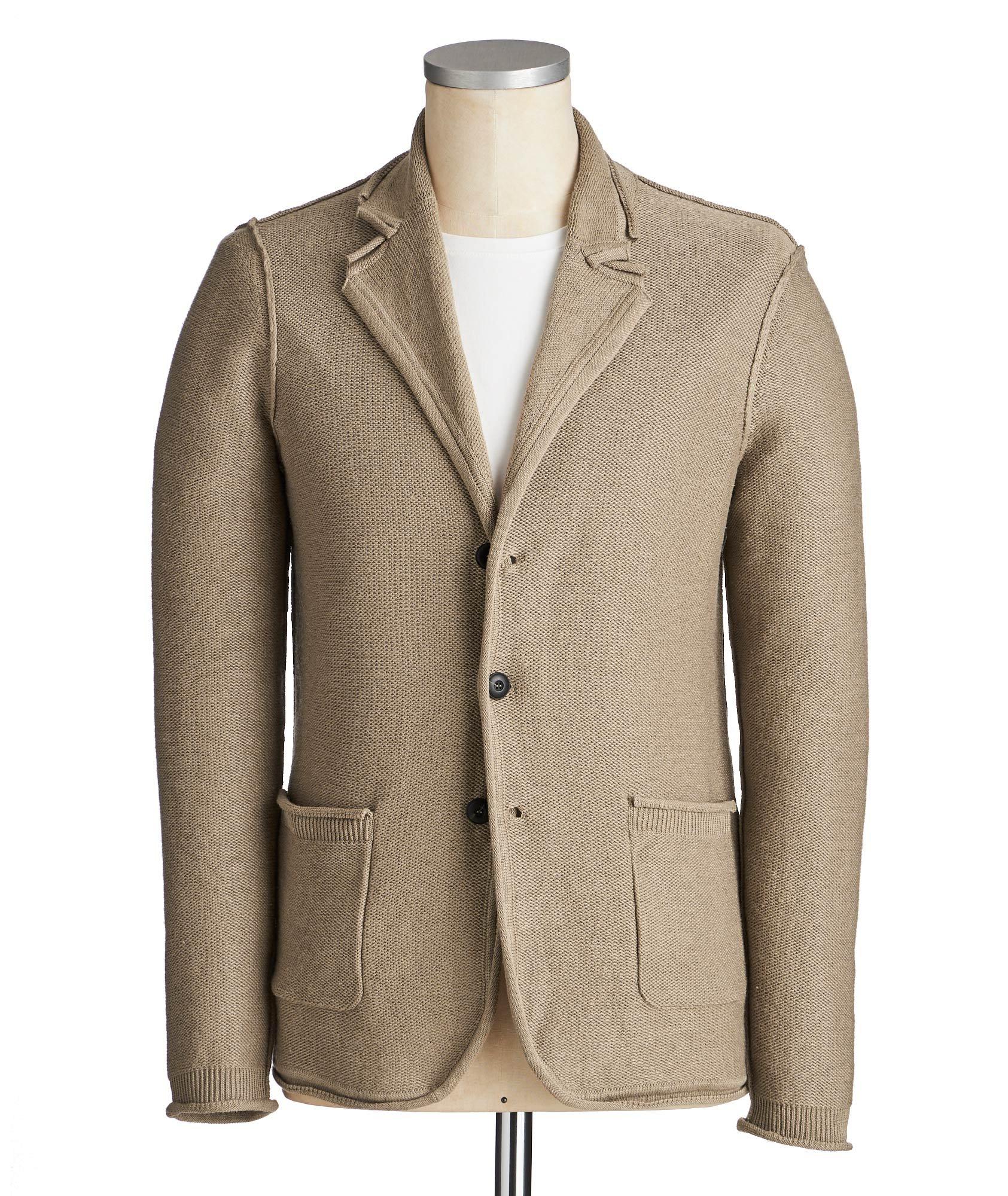 Unstructured Linen-Wool Sports Jacket image 0