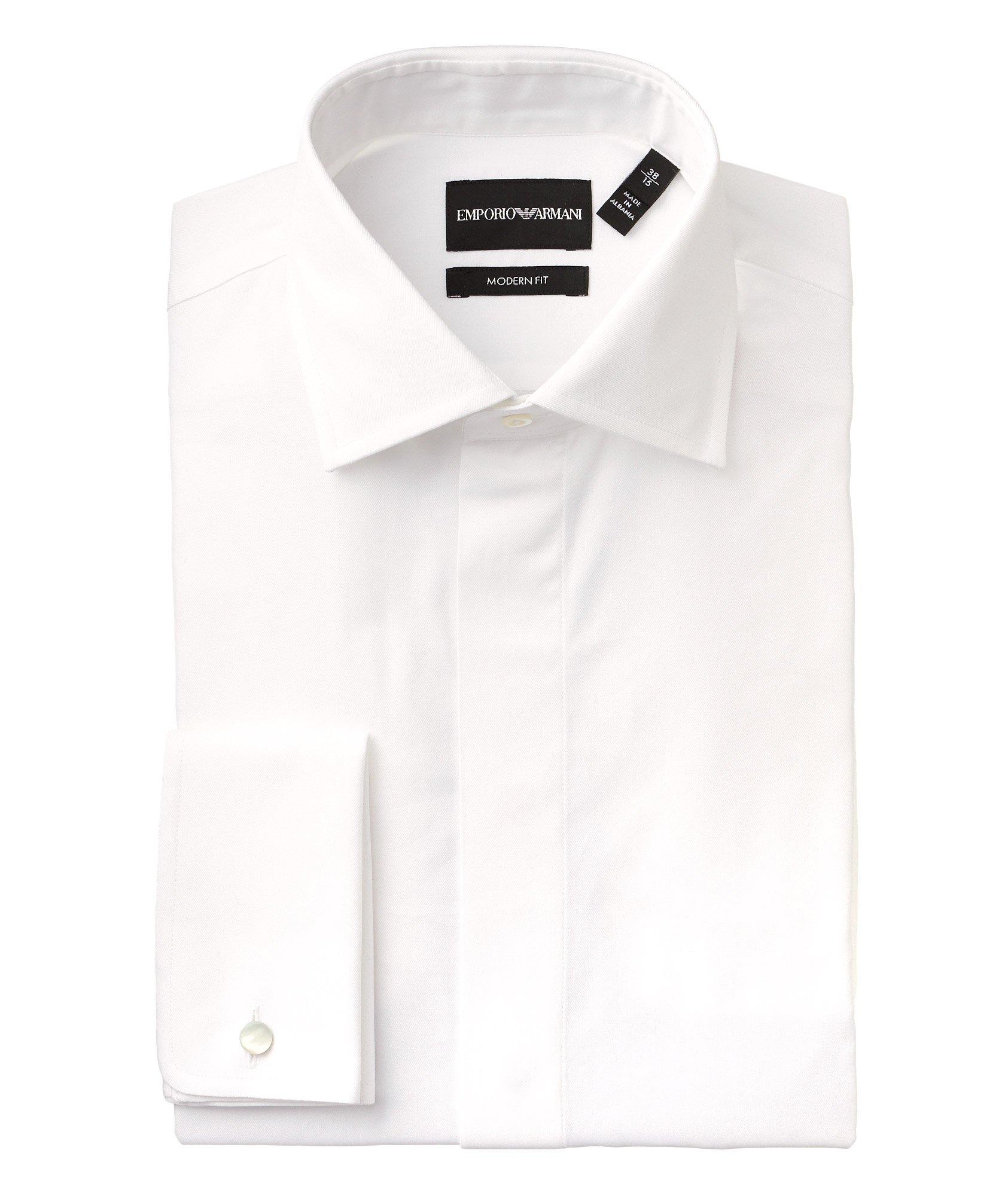 Contemporary Fit Cotton-Silk Dress Shirt image 0