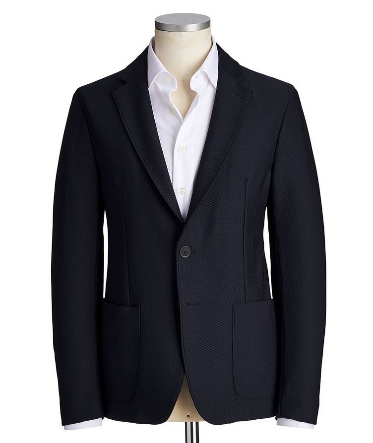 Unstructured Stretch-Cotton Sports Jacket image 0