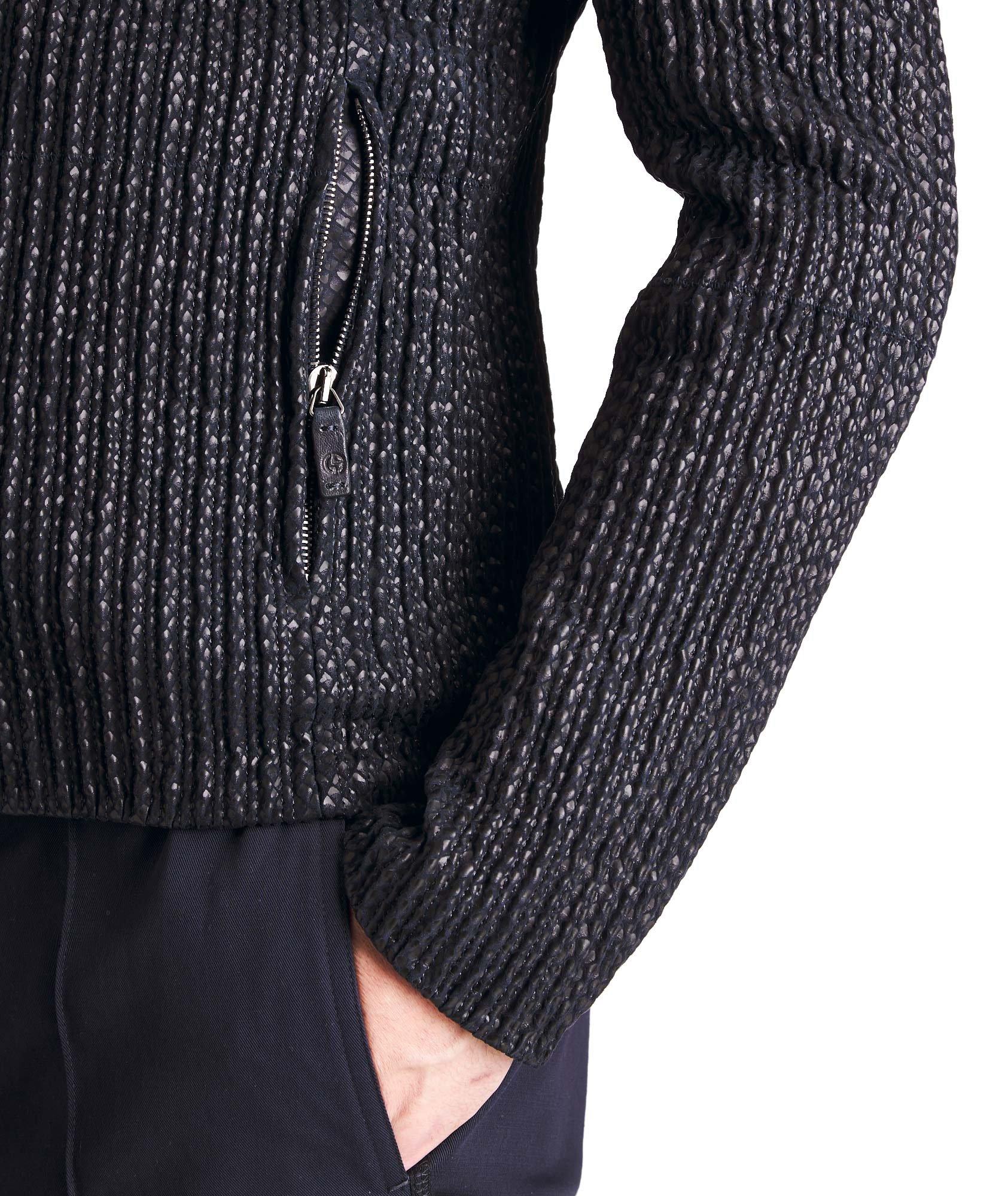Textured Leather Jacket image 3