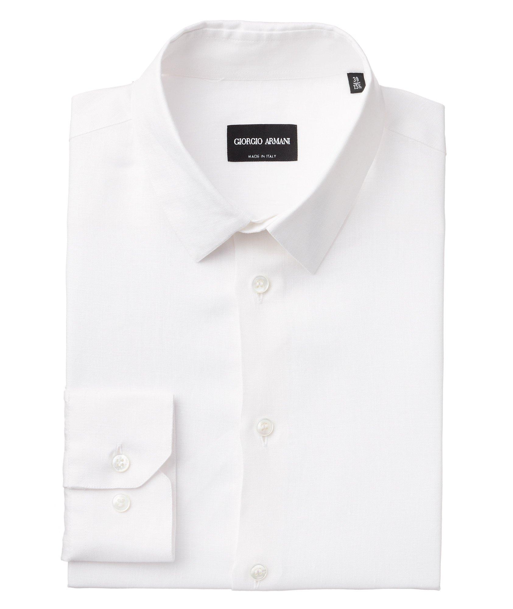 Crosshatched Linen Shirt image 0