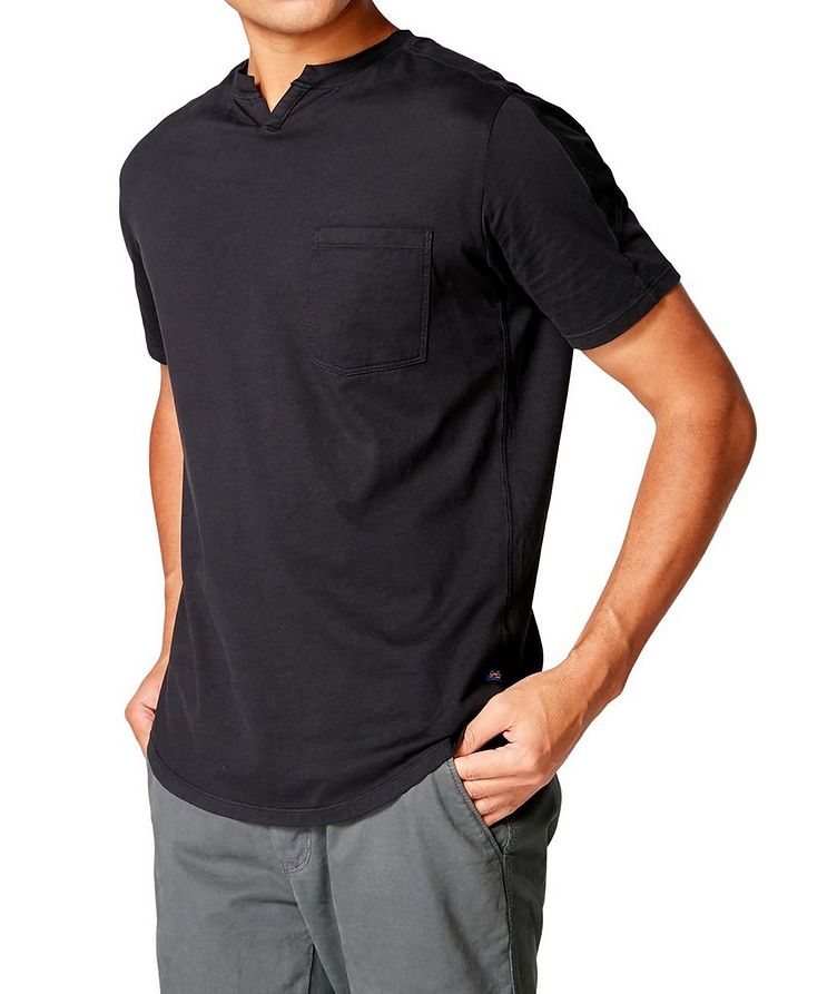 Notched Cotton-Jersey T-Shirt image 2